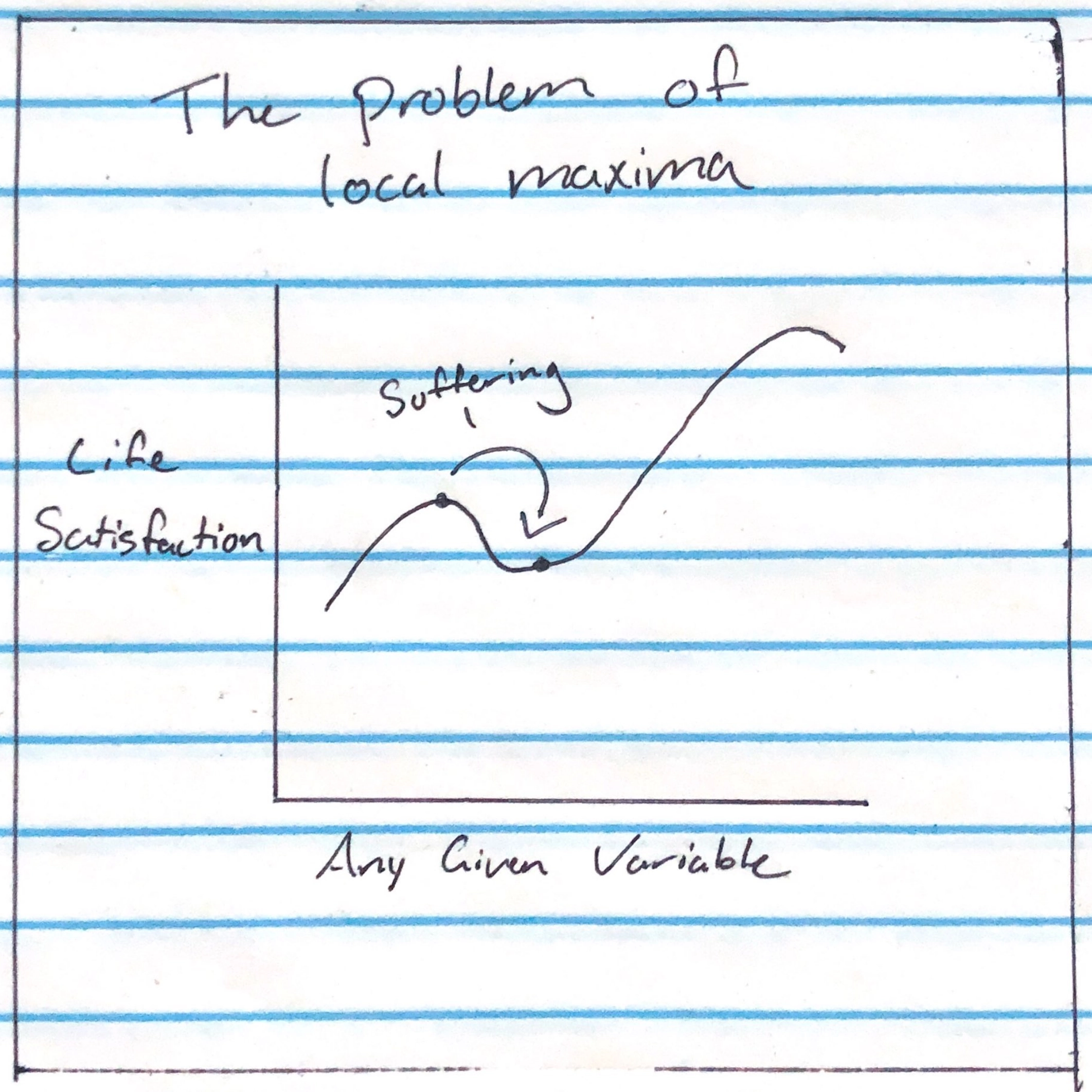 On the problem of local maxima